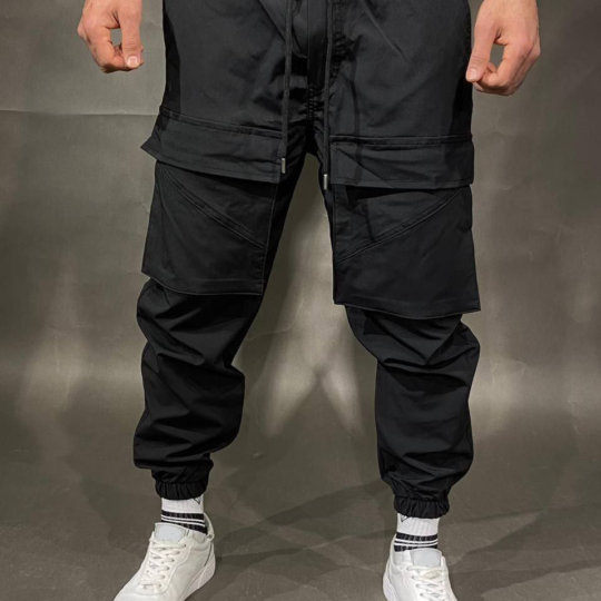 Cargo pants black front pocket